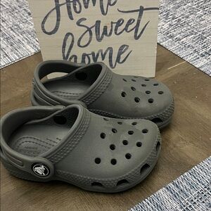 Kids Gray Clogs